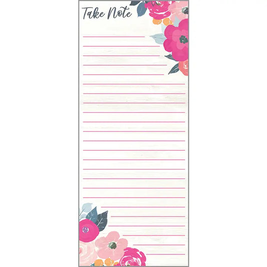 GINA B DESIGNS List Pad - Magenta Roses