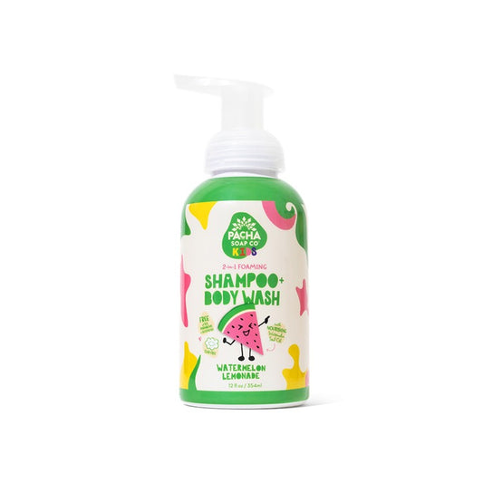 PACHA SOAP CO SHAMPOO & BODY WASH, WATERMELON LEMONADE