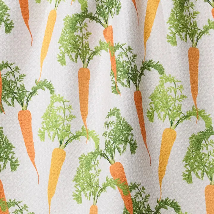 Geometry Happy Carrots Tea Towel