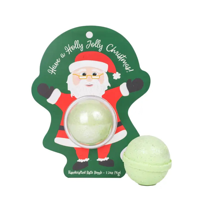 Cait + Co Santa Bath Bomb Clamshell W/Glitter