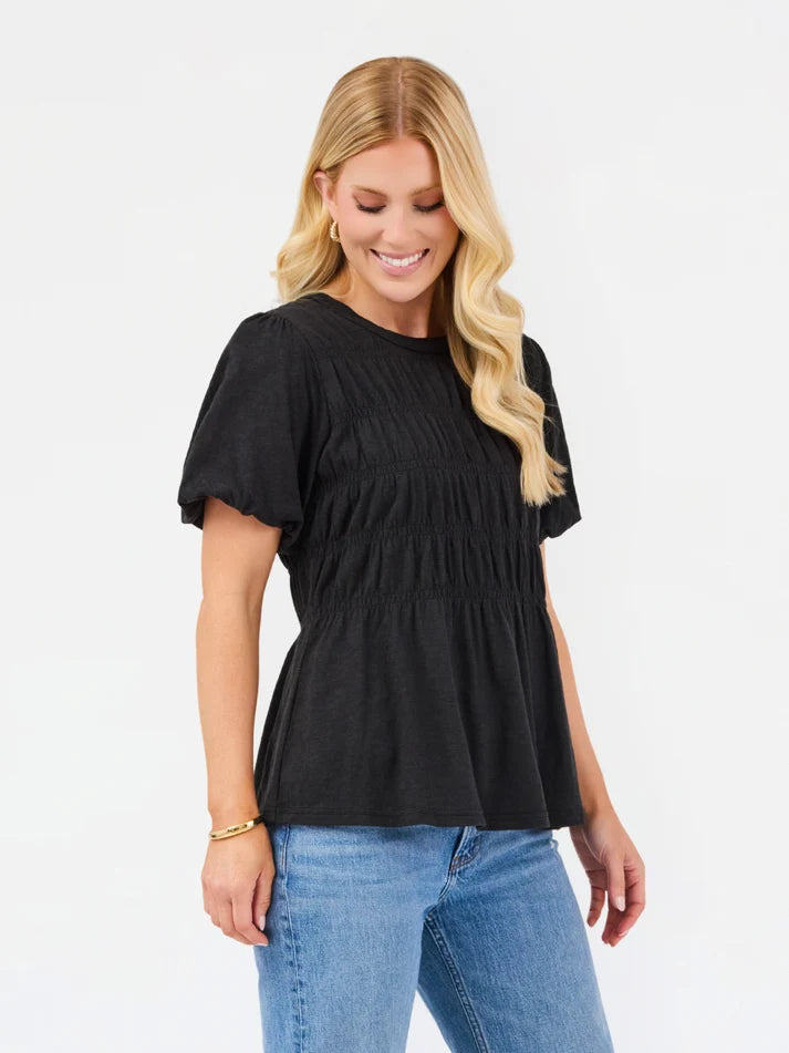 Mary Square Hope Top | Black