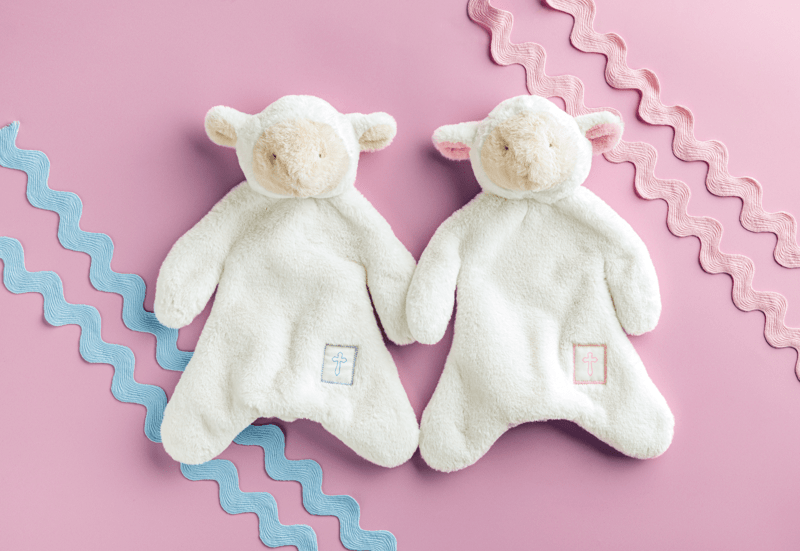 MUD PIE BLUE LAMB PLUSH WOOBIE