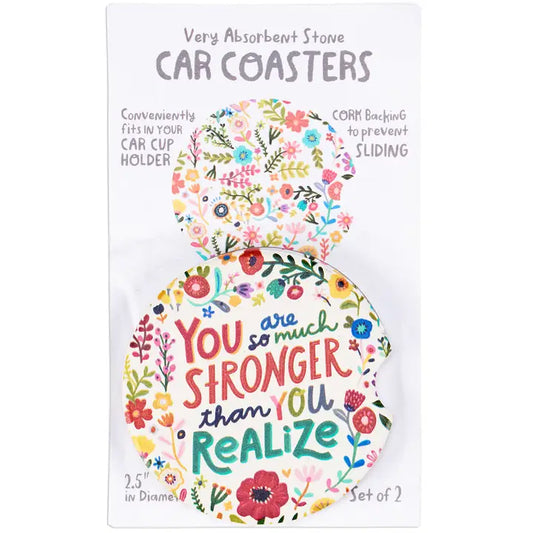 Primitives by Kathy So Much Stronger Car Coasters