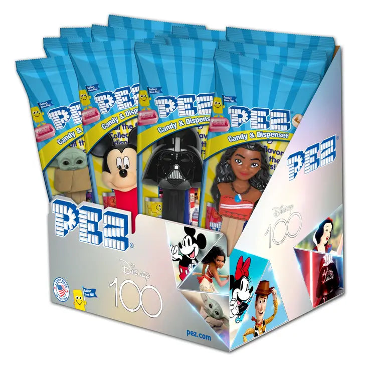 Disney 100th Anniversary Pez Candy, Poly Bag