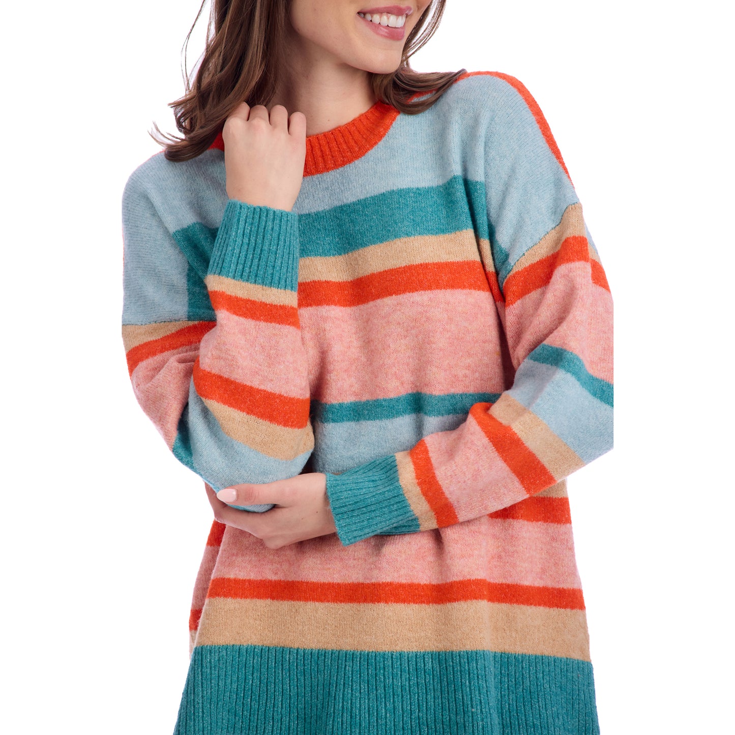 MUD PIE SYLAS STRIPED SWEATER-BLUE