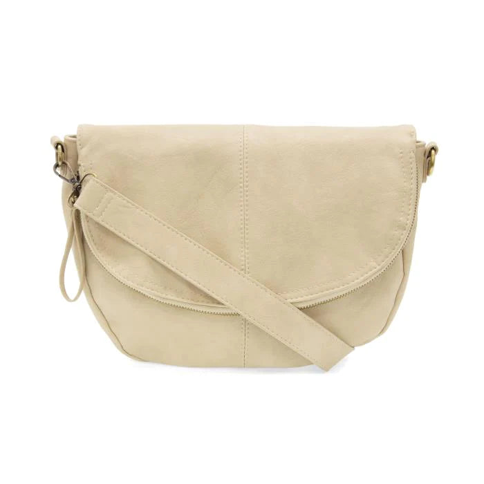 Joy Susan Selma Saddle Crossbody Bag-Linen