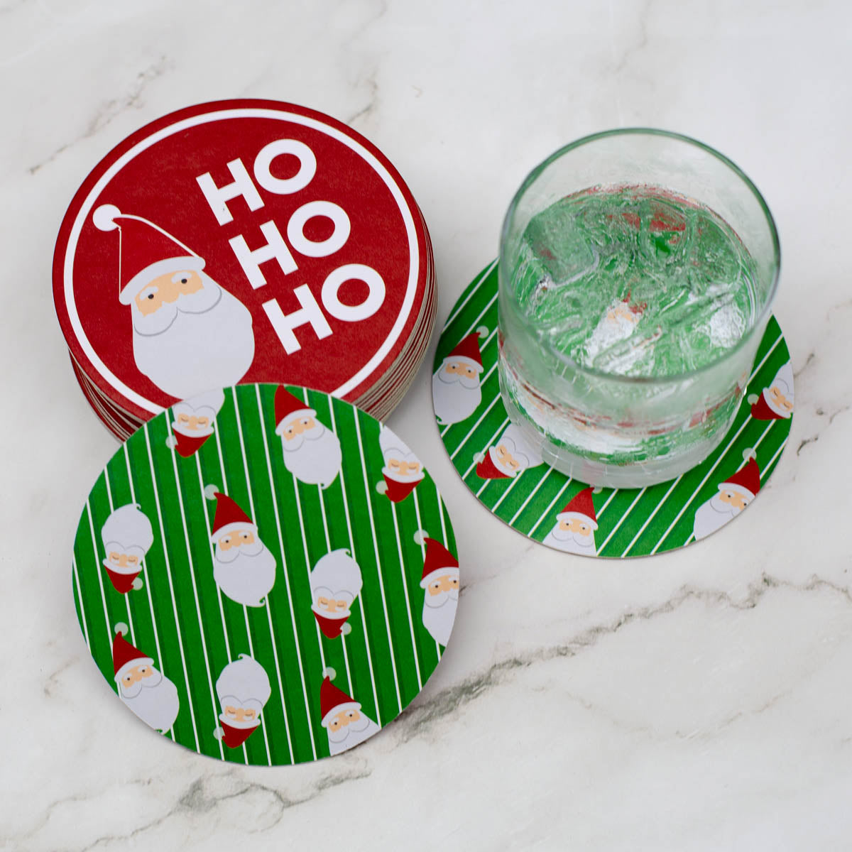Christmas Reversible Paper Coasters