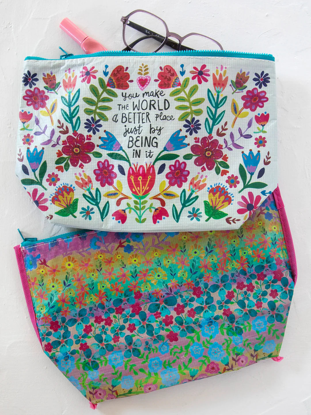 Natural Life Recycled Zipper Pouch-World Better