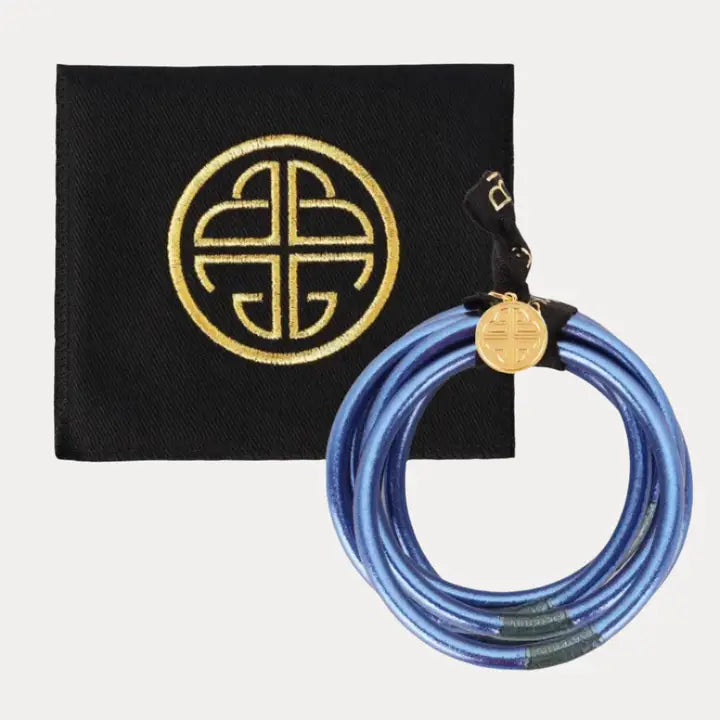 BuDhaGirl Marine All Weather Bangles® (Set of 6) - Serenity Prayer-Medium