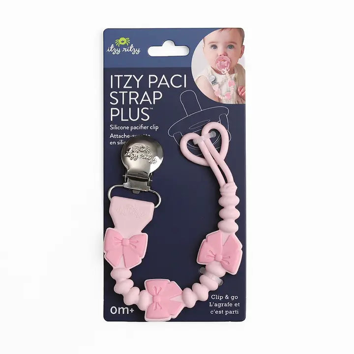 Itzy Ritzy Paci Strap Plus™-Pink Bows