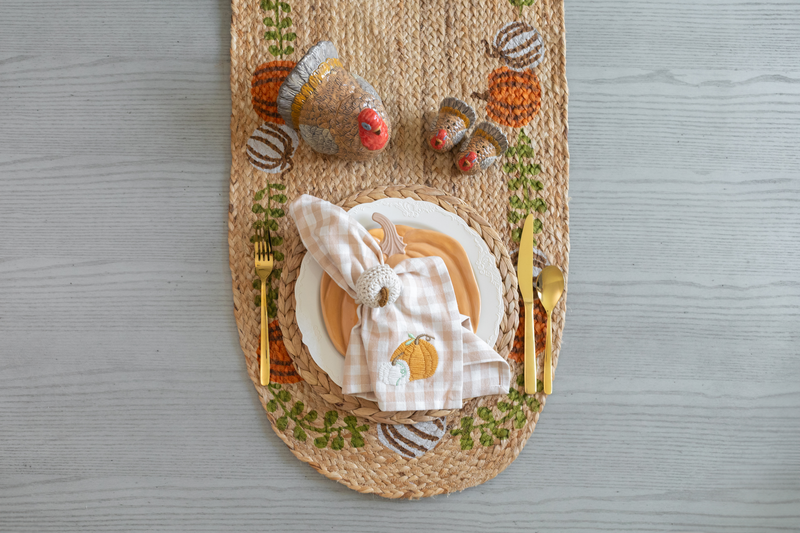 MUD PIE ORANGE PUMPKIN CHEESE PLATE SET