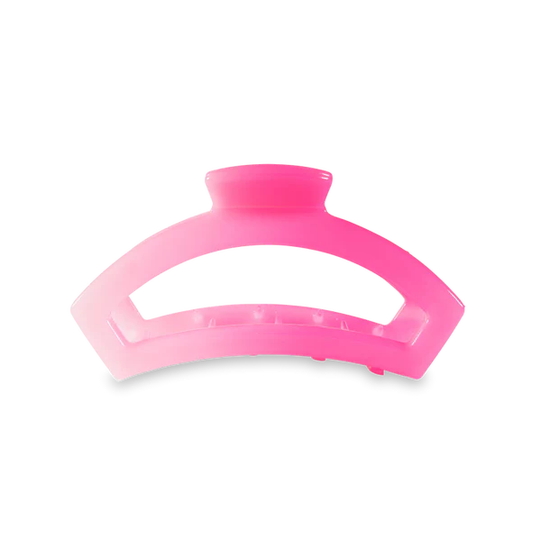Teleties Open Pink Ombre Hair Clip - Medium
