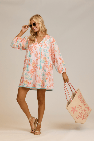 MUD PIE PEARLA COVERUP-ORANGE