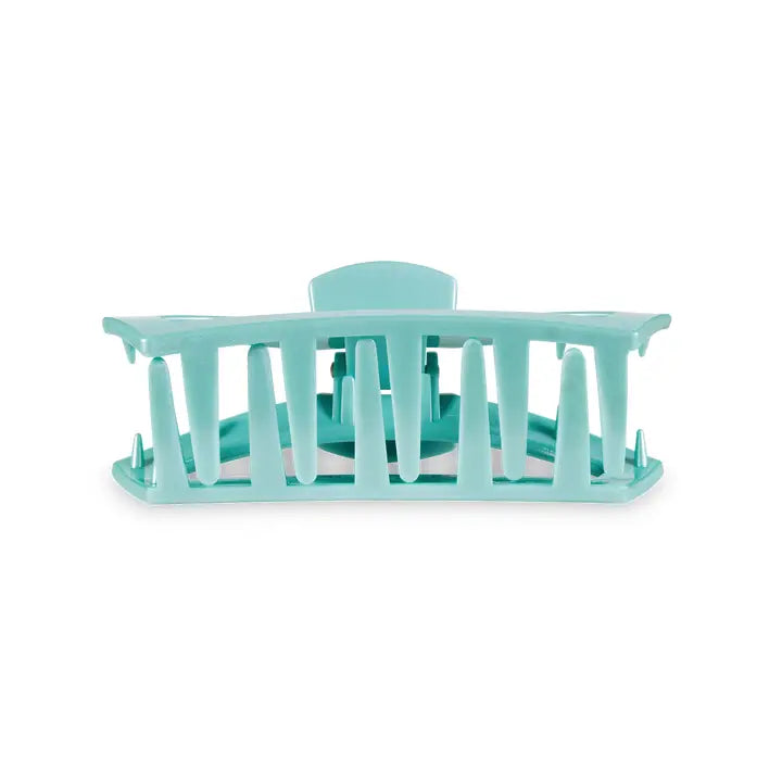 Teleties Open Hair Clip | Small | Totally Turquoise