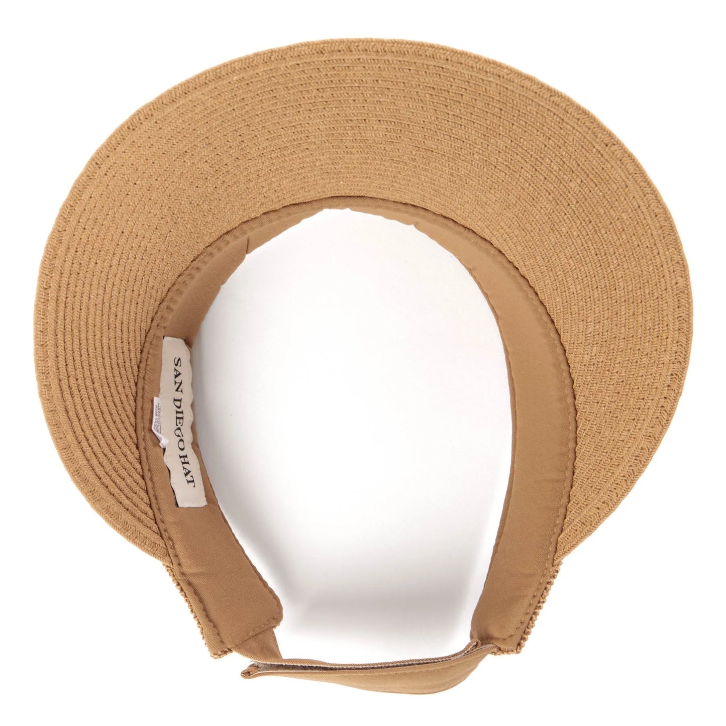 San Diego Hat Monte - Visor with Crochet Crown Panel