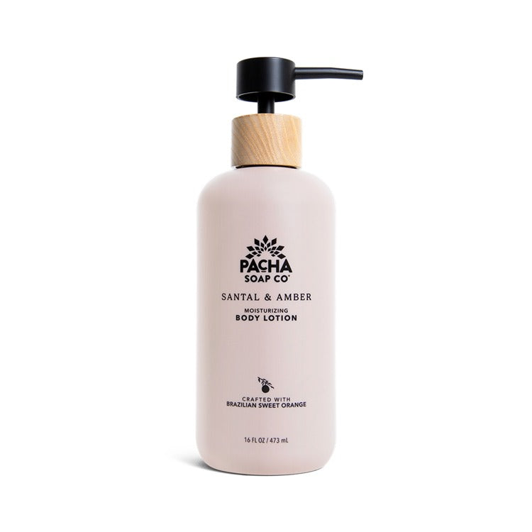 PACHA SOAP CO BODY LOTION, SANTAL & AMBER