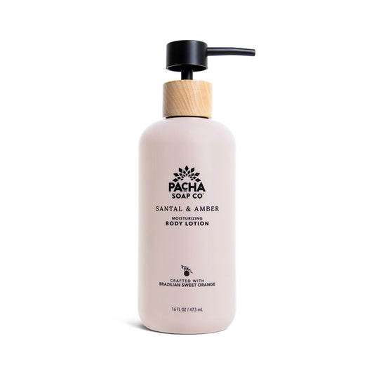 PACHA SOAP CO BODY LOTION, SANTAL & AMBER