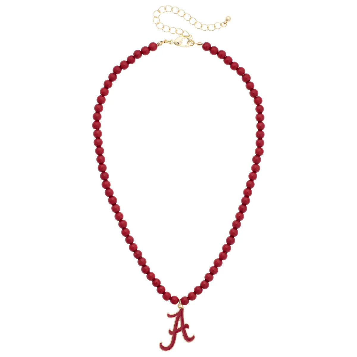 Canvas Style Alabama Crimson Tide Beaded Logo Pendant Necklace