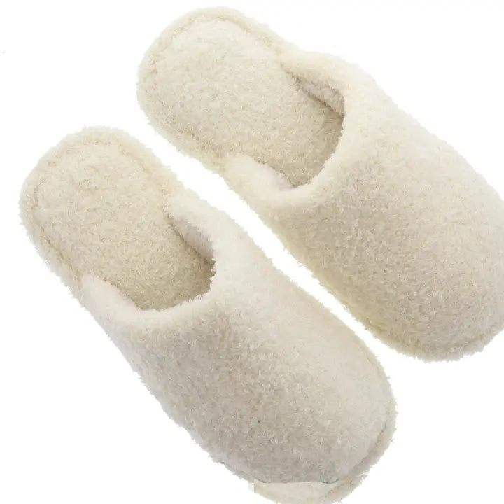 Jane Marie Ivory Closed Toe Slipper