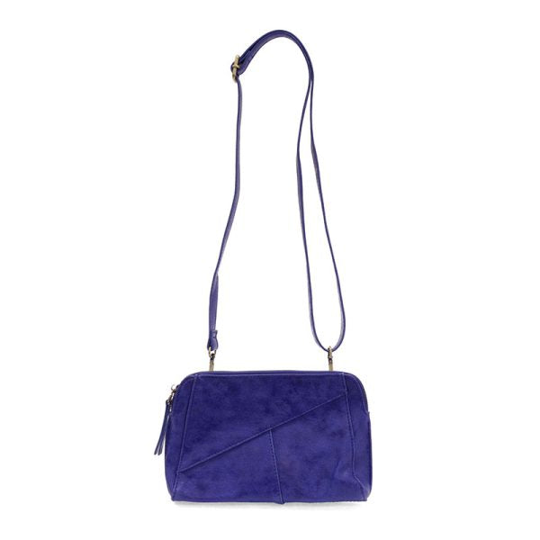 Gigi Crossbody with Woven Wristlet Strap-Cobalt