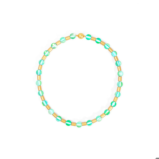 ZENZII Glow Beads Magnet Necklace-Green