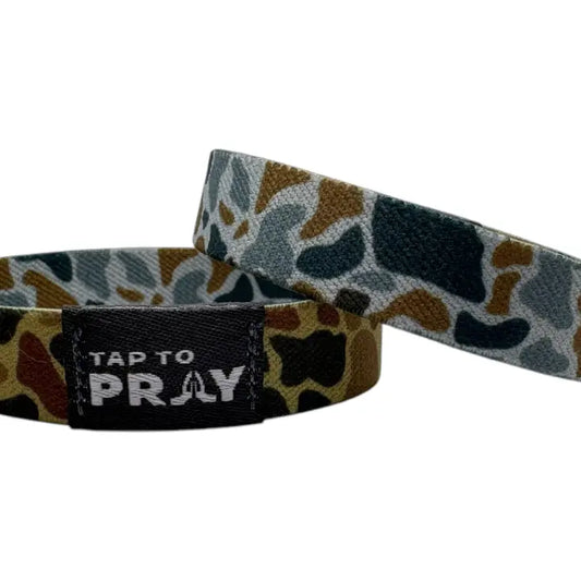 Versible Tap To Pray™ Wristbands - River Rock Camo Sahara and Copper