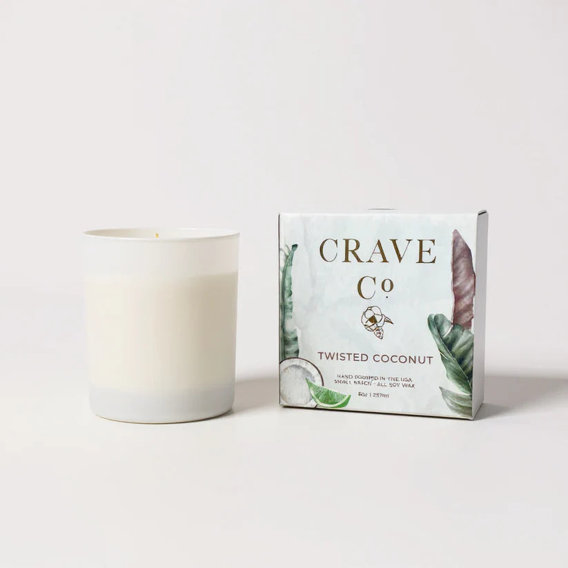 Crave Co. Twisted Coconut Boxed Candle