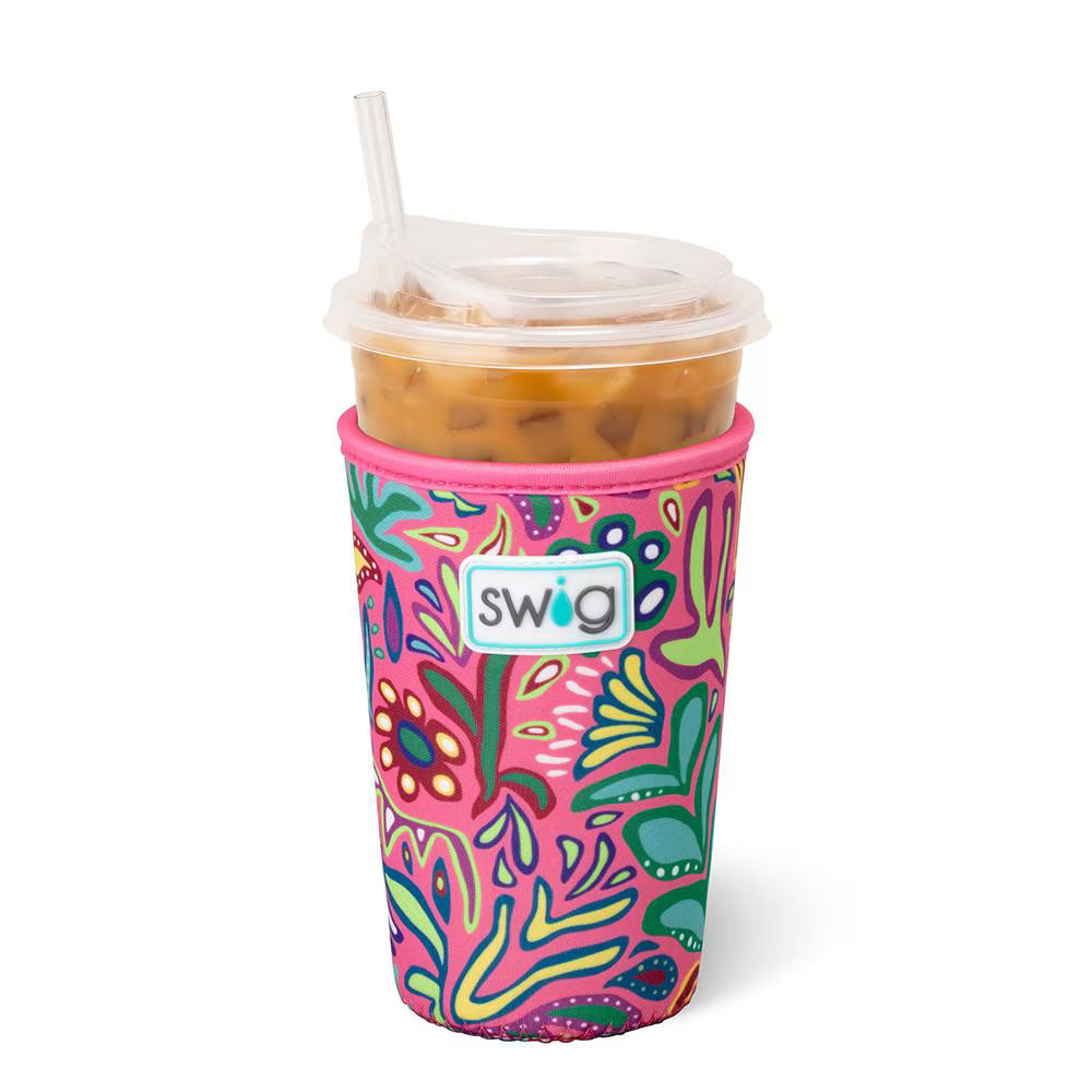 Swig Life Flora Rosa Iced Cup Coolie (Medium)