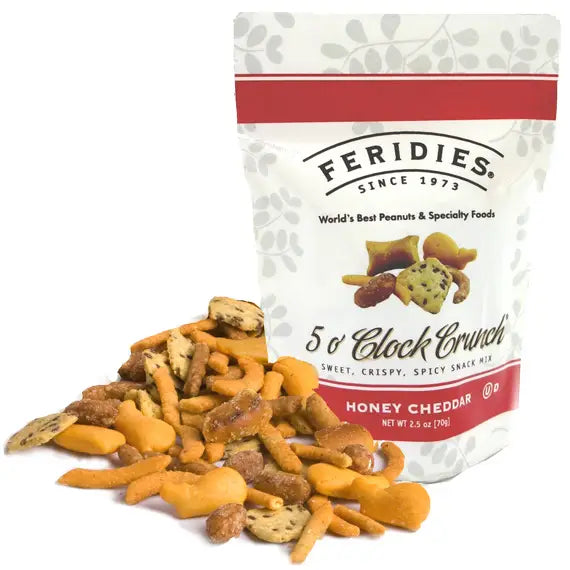 Feridies 2.5oz Printed Barrier Bag 5 O'clock Crunch Snack Mix