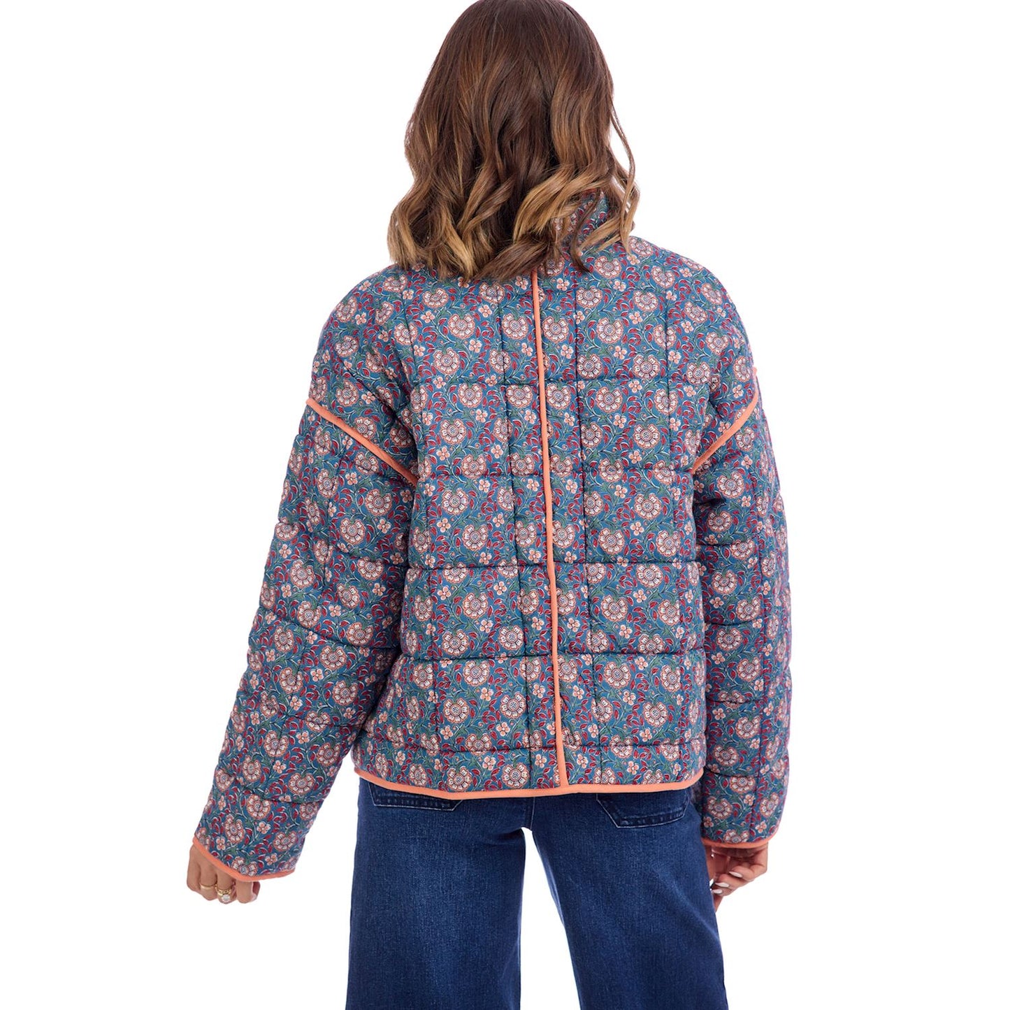 MUD PIE CHER BLOCK PRINT JACKET BL