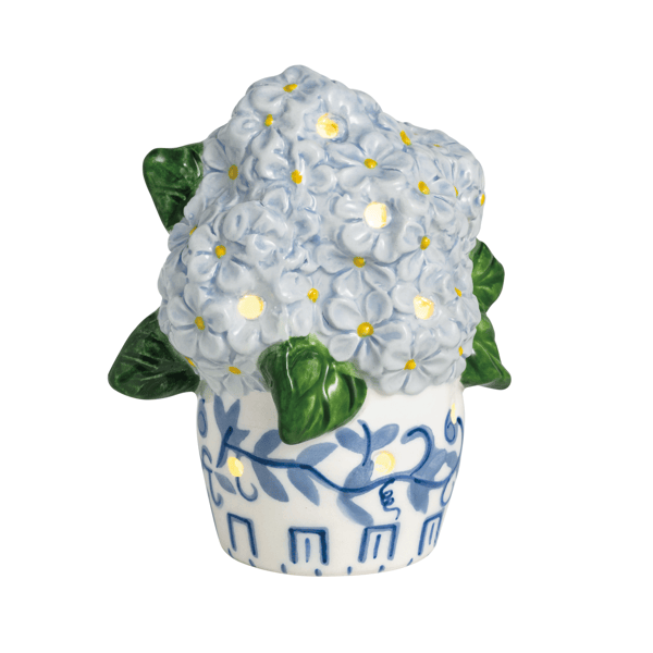 MUD PIE HYDRANGEA LIGHT-UP SITTER