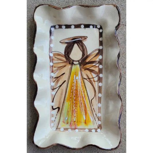 Heartfelt Traditions Small Rectangle Plate (Angel Bright)