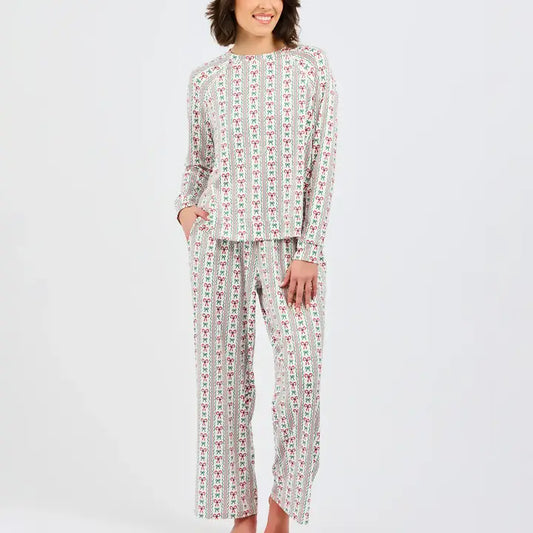 Mary Square Pj Annie Lslp Peppermint Twist