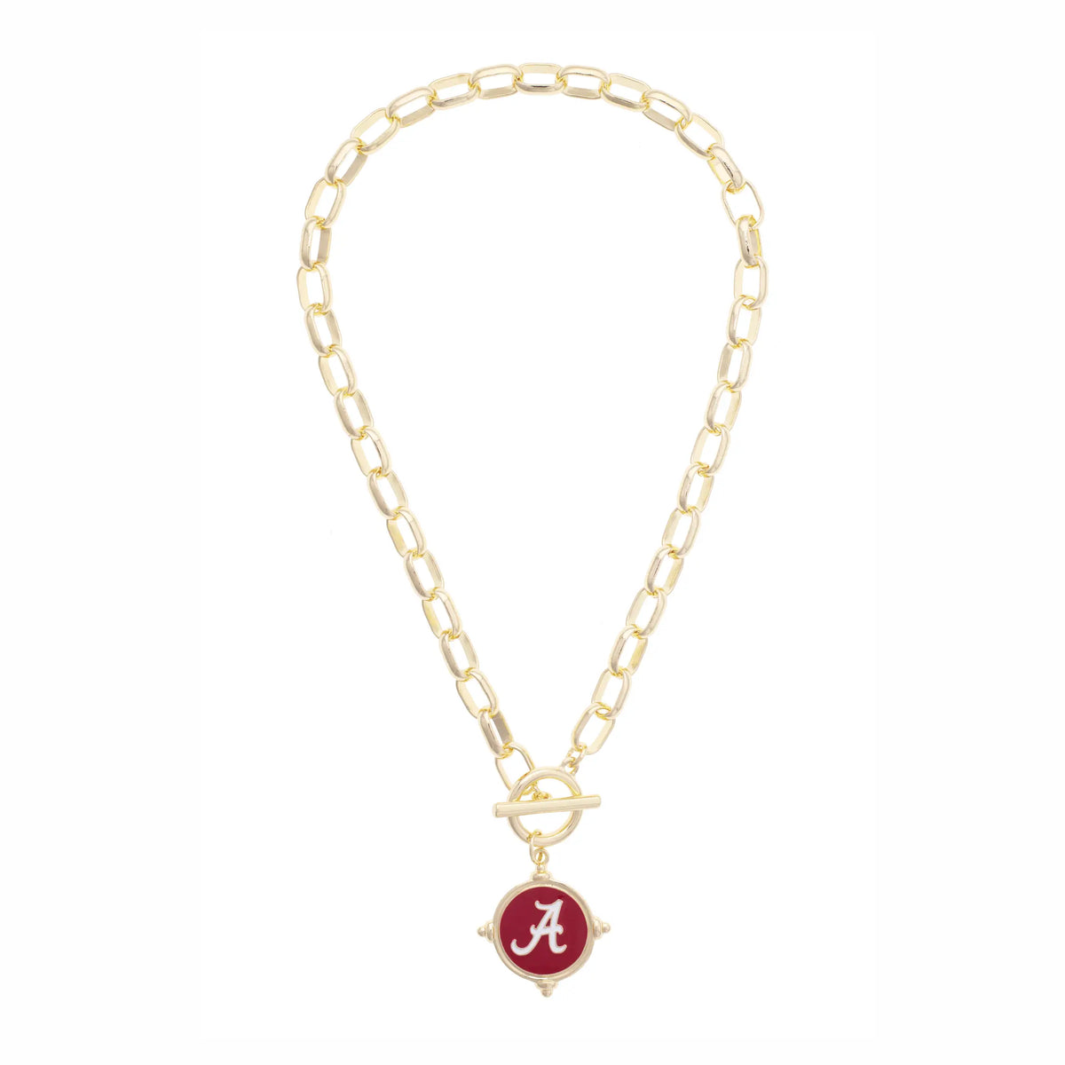 Canvas Style Alabama Crimson Tide Logo Intaglio Necklace