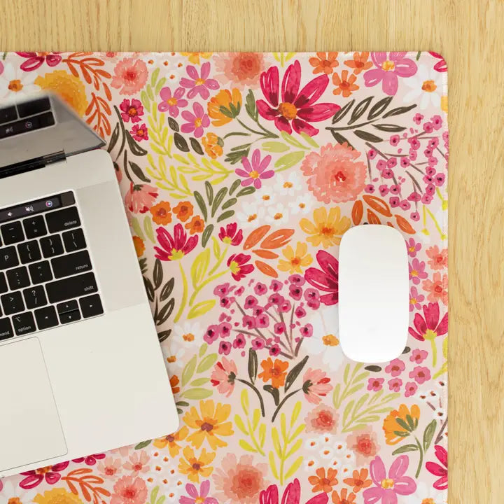 Elyse Breanne Design Primrose Petals Desk Pad-Regular