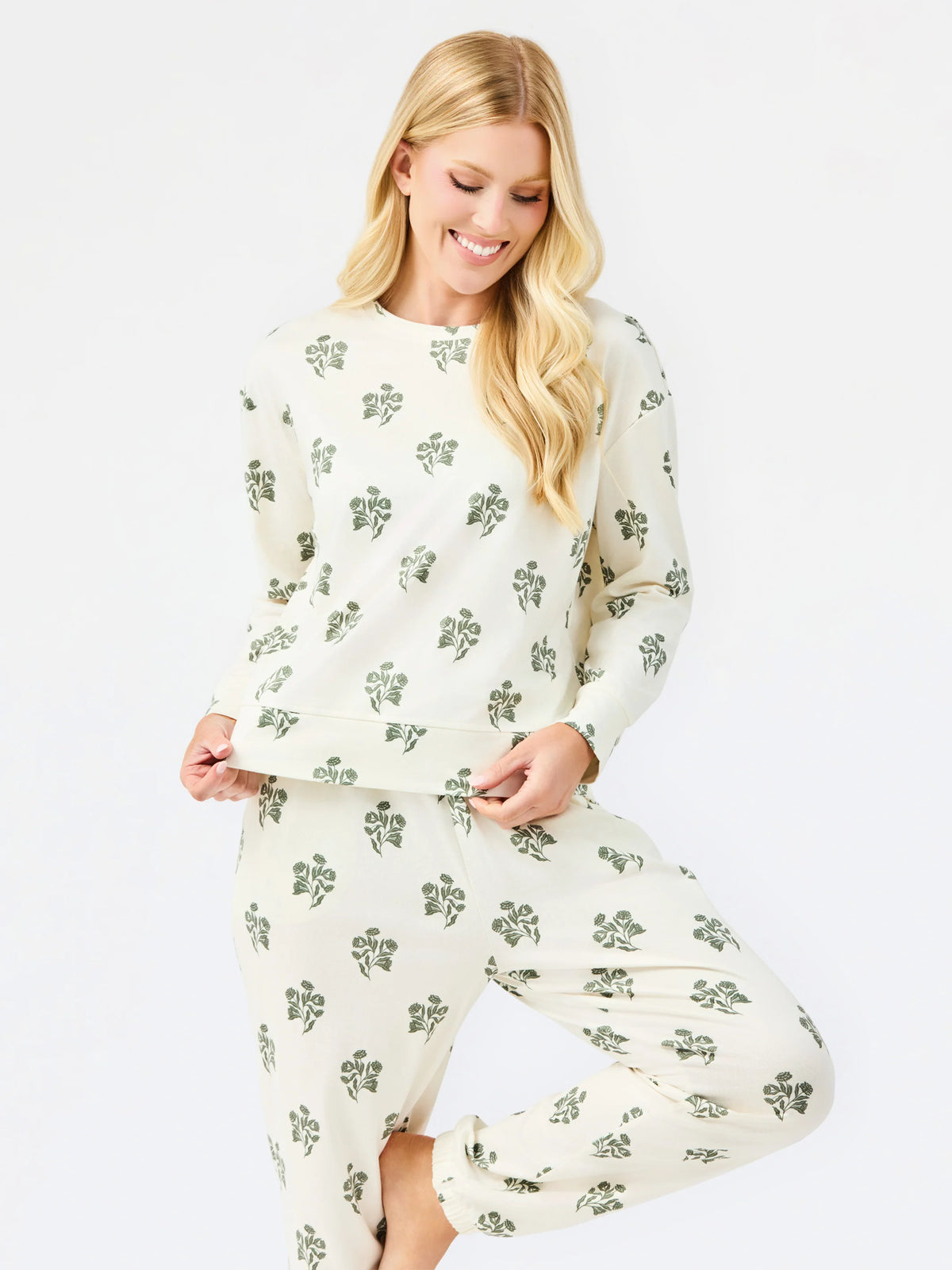 Mary Square Sophie Jogger Set | Moonlit Grace Ivory