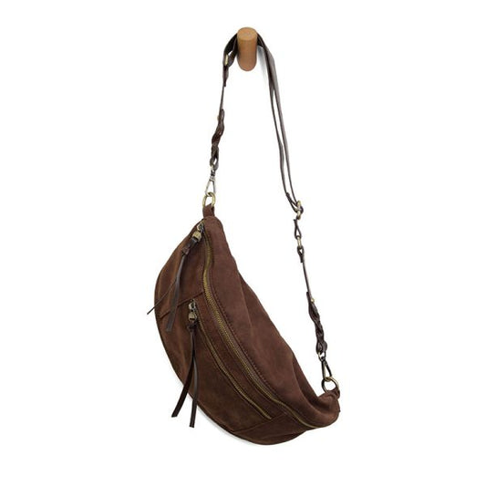 Joy Susan Faux Suede Sling-Pecan