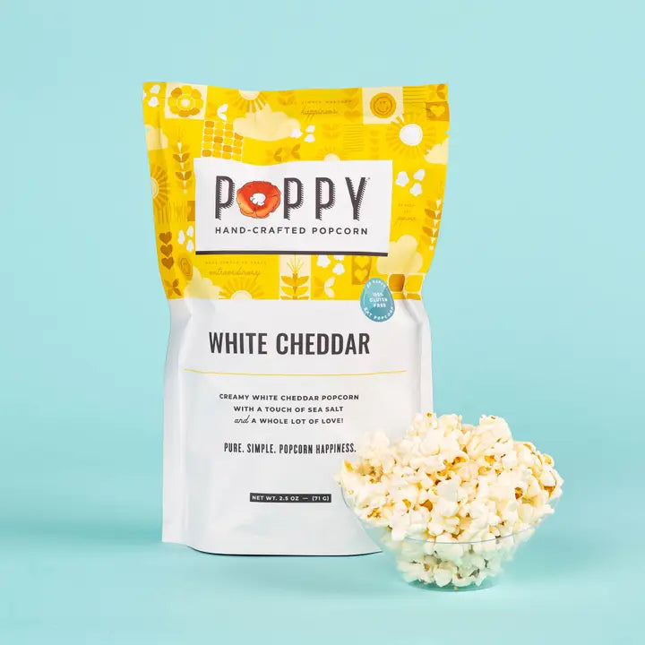 Poppy White Cheddar Popcorn