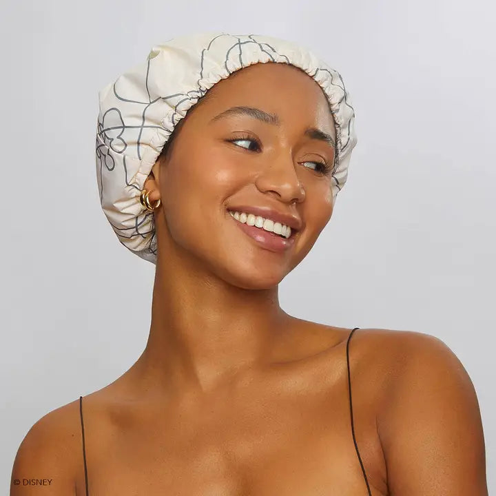 Kitsch Mickey & Minnie X Kitsch Satin Lined Flexi Shower Cap