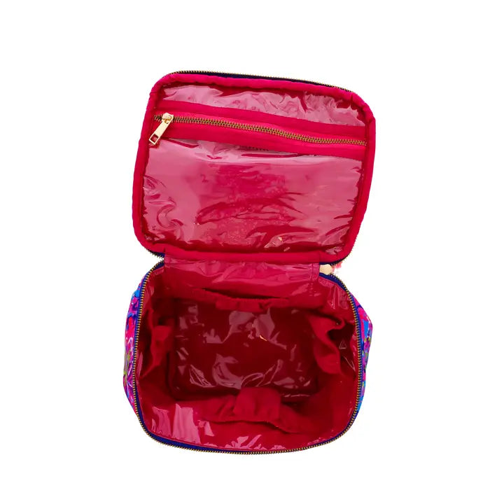 Jane Marie Daring Floral Cube Zipper Pouch
