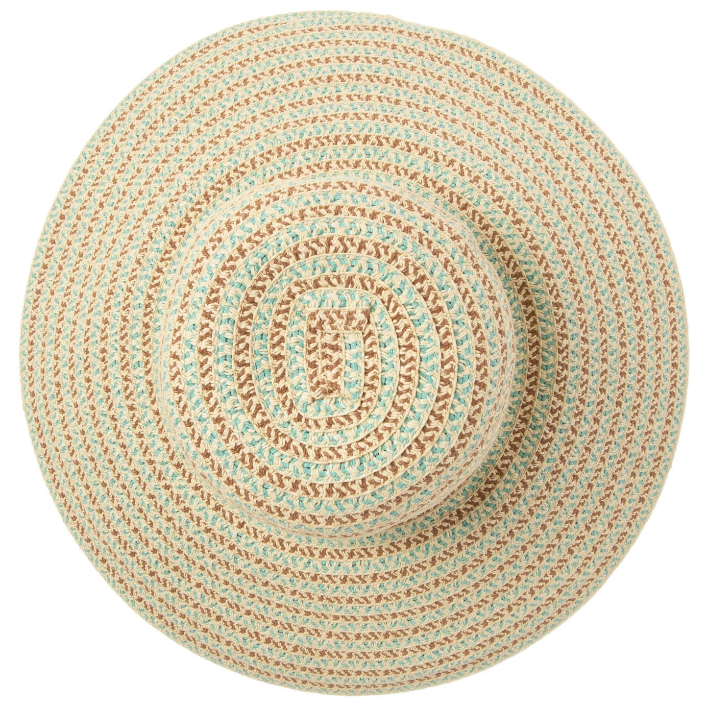 San Diego Hat Brisa - Round Crown Sun Hat-Brown Blue