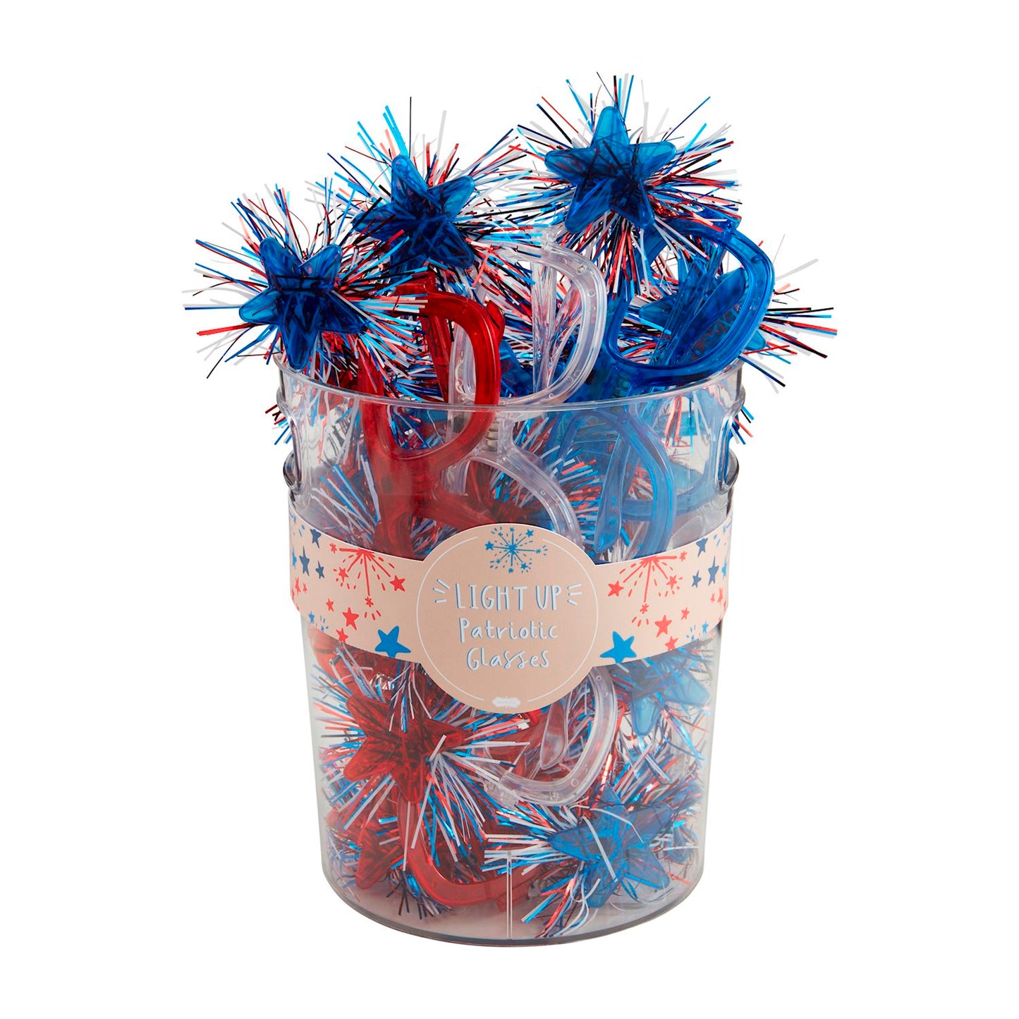 MUD PIE LIGHT-UP PATRIOTIC GLASSES