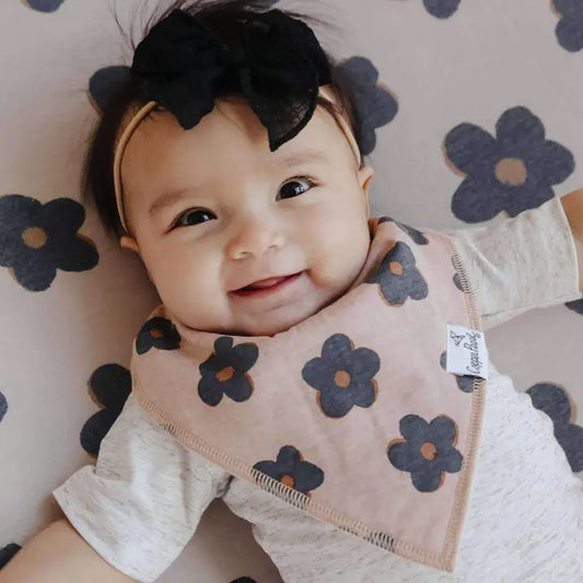 Copper Pearl Baby Bandana Bibs - Gemma in Tan