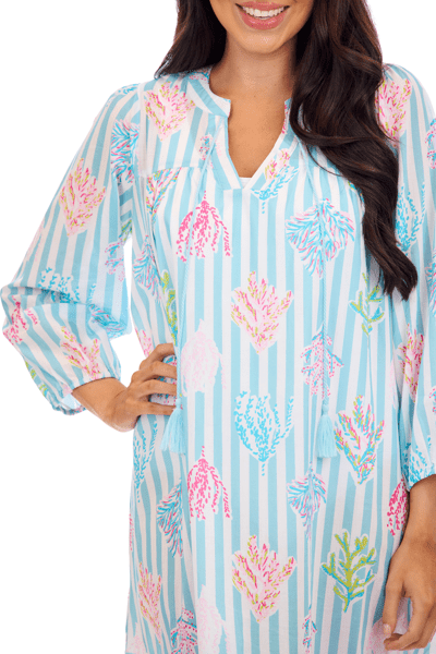 MUD PIE PEARLA COVERUP-BLUE