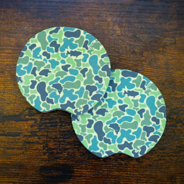 Scent South Bass Camo - Car Coaster
