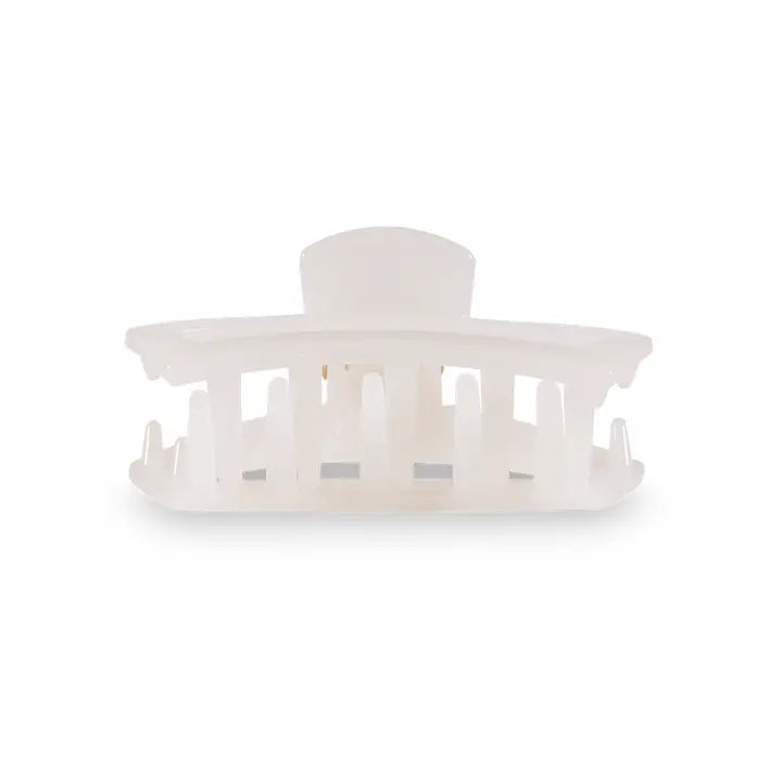 Teleties Open Hair Clip | Tiny | Coconut White