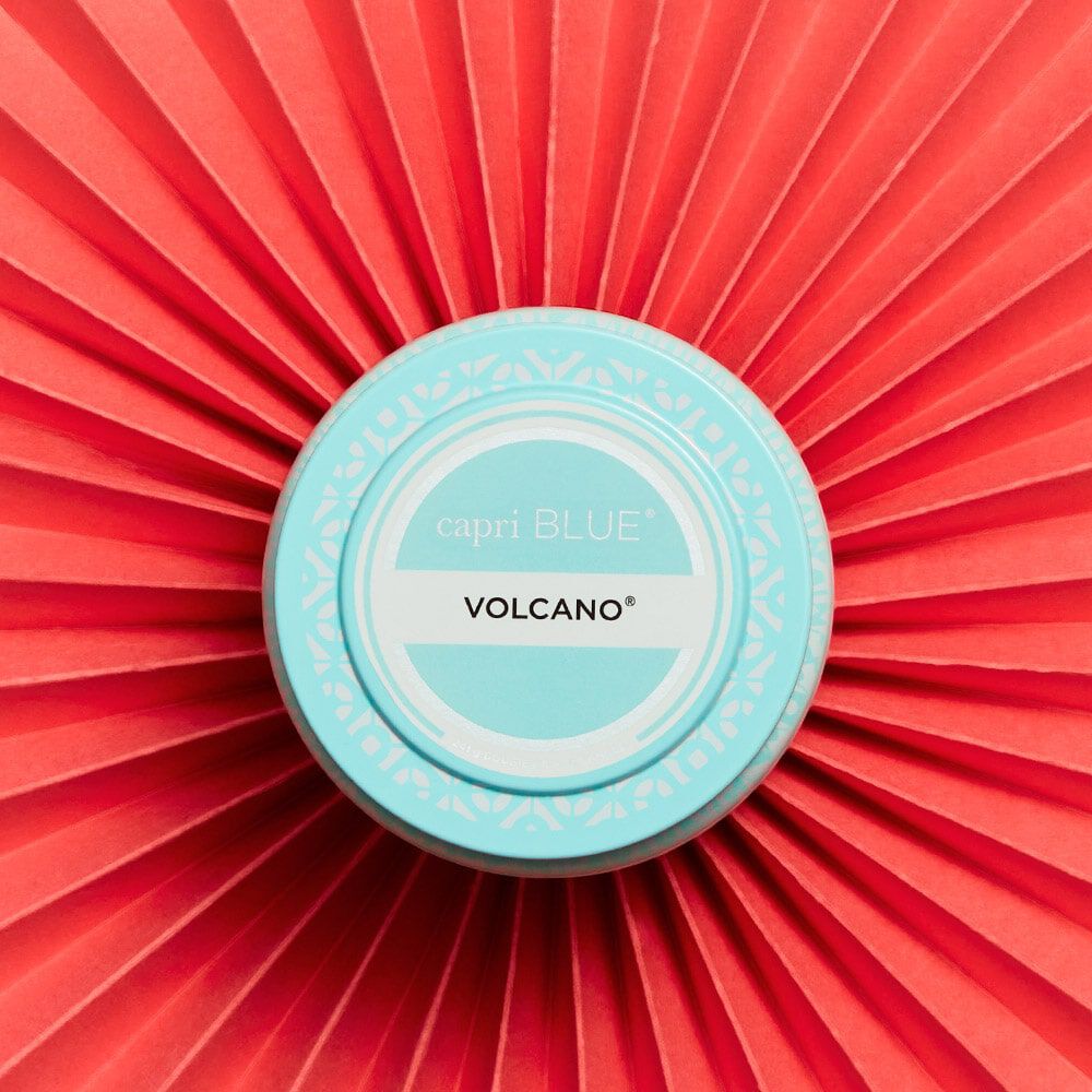 capri BLUE Volcano Aqua Printed Travel Tin, 8.5 oz