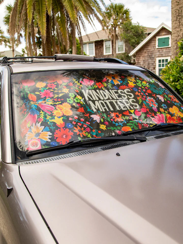 Natural Life Car Sun Shade - Kindness Matters