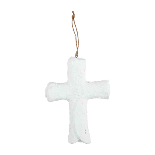 MUD PIE CROSS PAPIER MACHE ORNAMENT