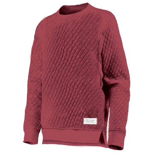 SC Quilted Sweatshirt-Crimson